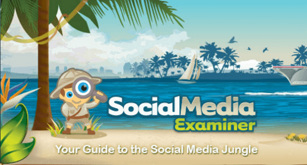 Social Media Examiner'in sloganı, Sosyal Medya Ormanı Kılavuzunuzdur.