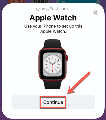 apple watch eşleştirmeye devam et