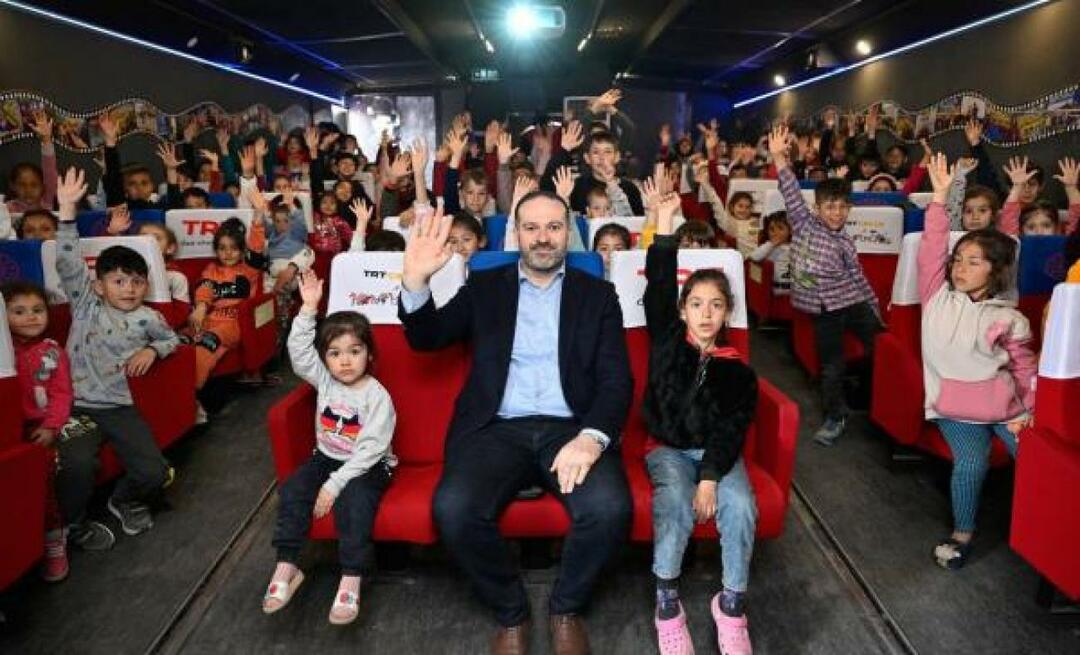 Depremzede çocuklar 'TRT Gezen Sinema' ile moral buldu!