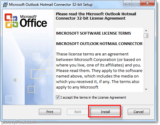 Outlook hotmail bağlayıcı aracının kurulumu