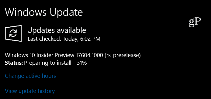 Windows 10 Önizleme Derlemesi 17604
