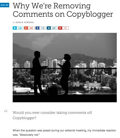 copyblogger yorumları kaldır