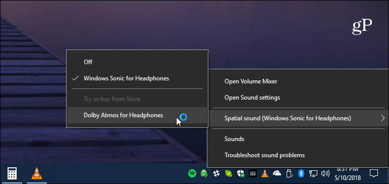 Ses Ayarı Windows 10 Görev Çubuğu