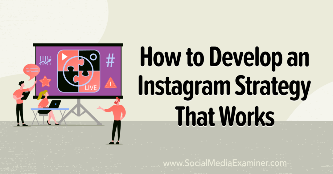 İşe Yarayan Bir Instagram Stratejisi Nasıl Geliştirilir: Sosyal Medya İnceleyicisi