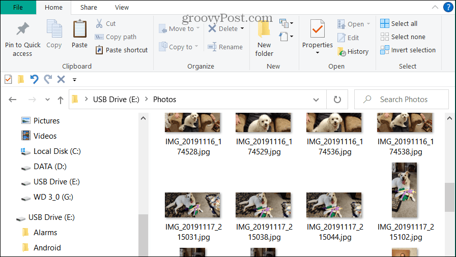 PC'deki dosyalar