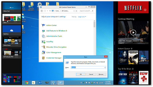 Düşük Çözünürlüklü Monitörlerde Windows 8 Snap Özelliğini Etkinleştirme