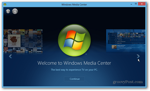 Windows Media Center'ı başlat