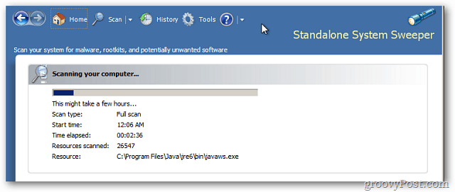 Microsoft Standalone System Sweeper, Windows için bir Rootkit Analyzer'dır
