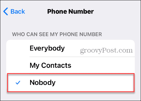 iPhone'daki Telegram'da kimse telefon numarasını göremiyor