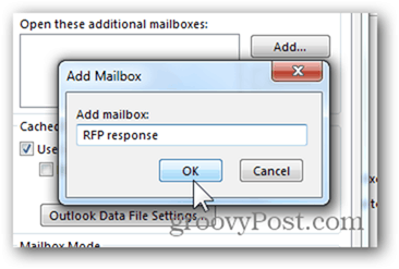 Posta Kutusu Ekle Outlook 2013 - Posta Kutusu Adı yazın Tamam'ı tıklatın