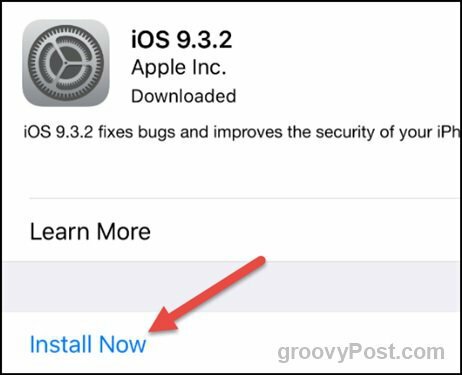apple ios 9.3.2 yüklemek
