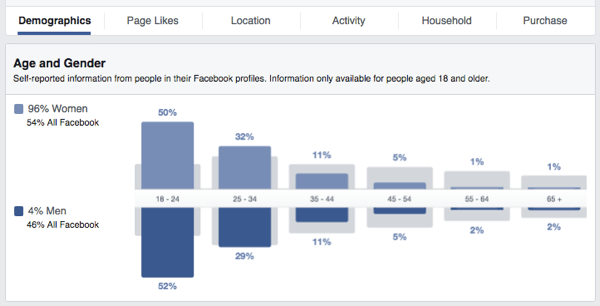 facebook kitle analizi yaş cinsiyet