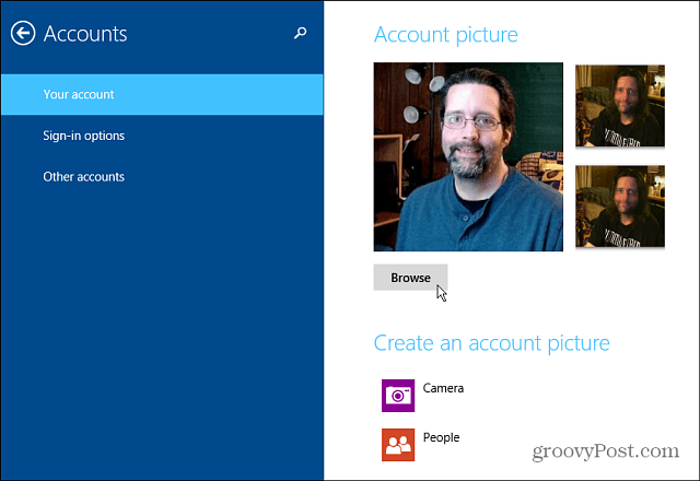 Windows 8.1 Hesap Resminizi Değiştirme