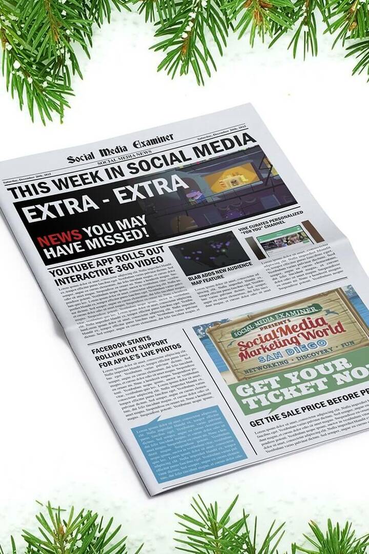 YouTube Uygulaması, Etkileşimli 360 Derece Video Sunuyor: Sosyal Medyada Bu Hafta: Sosyal Medya İnceleyicisi