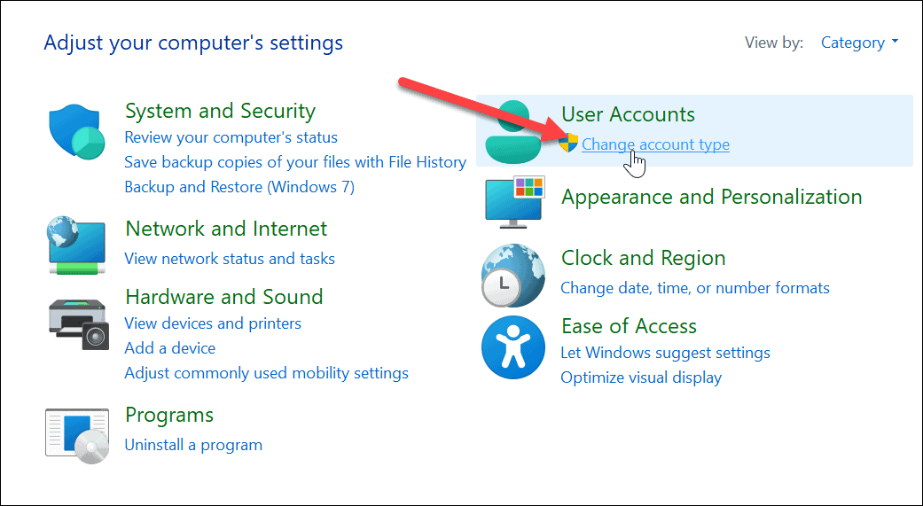 Windows 11'de Hesap Türünü Değiştirin