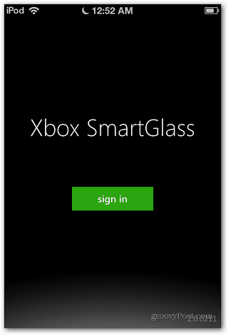 İOS'ta Xbox SmartGlass Oturum Açma
