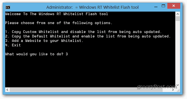 Windows RT Beyaz Listesi Flash Aracı