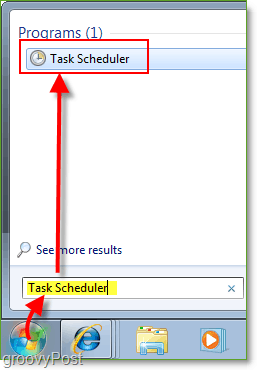 Ekran Görüntüsü: Windows 7 Launch Task Scheduler