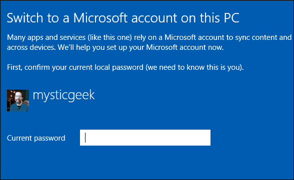 Microsoft Hesabına Geç