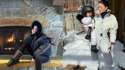Kış modasının kraliçesi Kylie Jenner'ın en iyi kış kombinleri