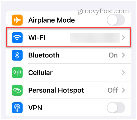 iPhone'da Wi-Fi Ağını unutun