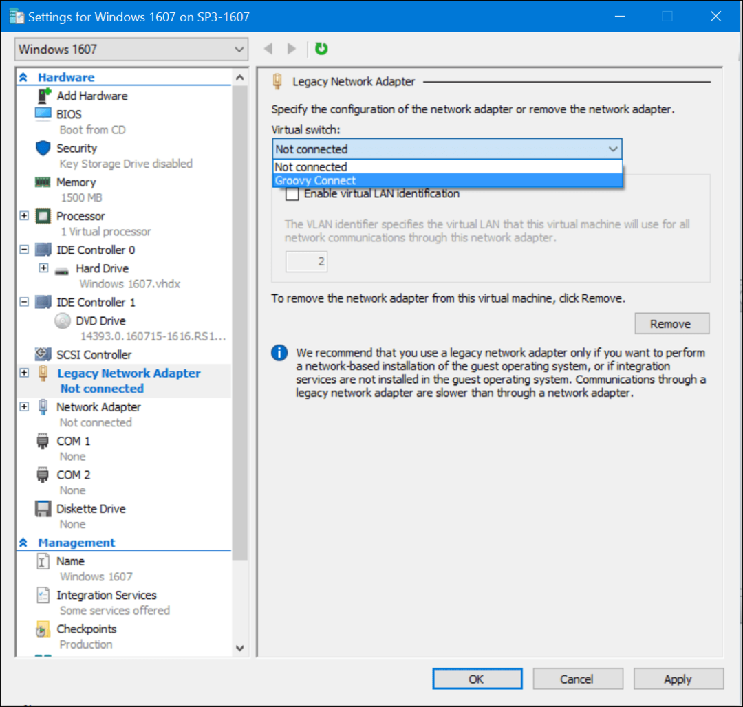 Windows 10'da Ağ Bağlantınızı Hyper-V ile Paylaşın