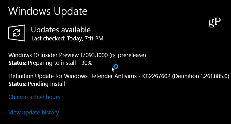 Windows 10 Önizleme Derlemesi 17093