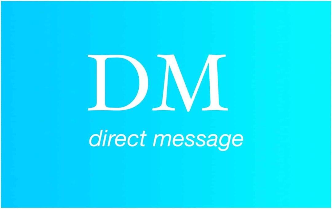 DM'den direkt mesaj
