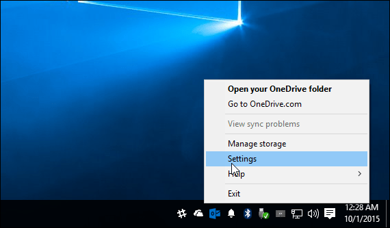 OneDrive Windows 10 Sistem Tepsisi