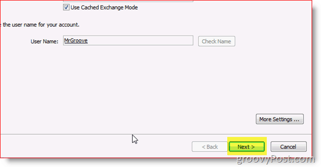 Outlook 2010 Ekran Görüntüsü kaydetme ayarları sonraki düğme