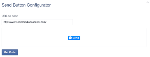 facebook gönder düğmesi url olarak ayarlandı