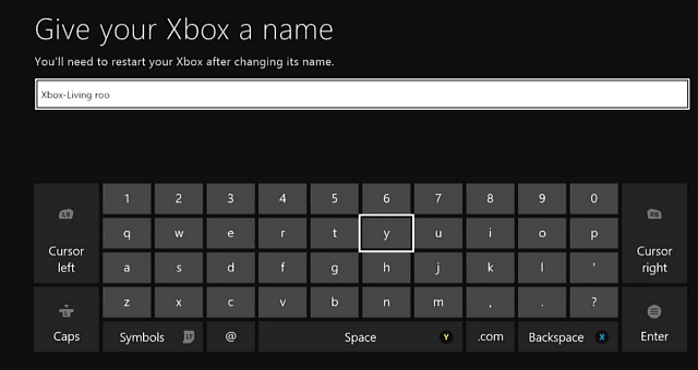 Xbox One Konsolunuzu Yeniden Adlandırma
