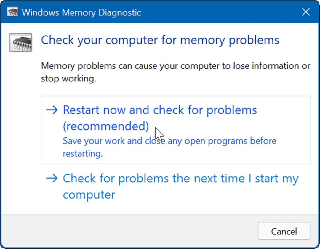 Windows 11 durdurma kodu bellek yönetimi düzeltmesi