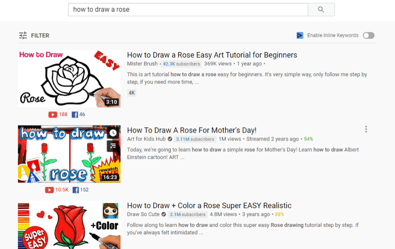 'gül nasıl çizilir' için youtube arama sonuçlarında en iyi youtube videosu örneği