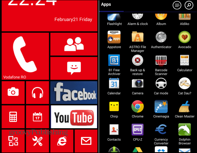 Launcher 8 ile Android'i Windows Phone gibi görünmesini sağlayın