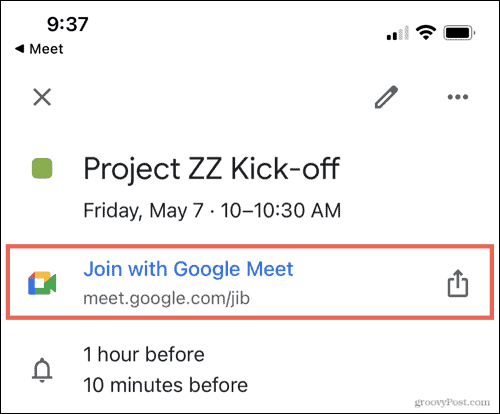 Google Meet bağlantısı
