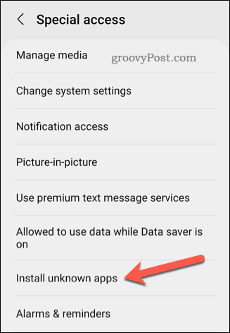 Android'in özel erişim menüsünü açma