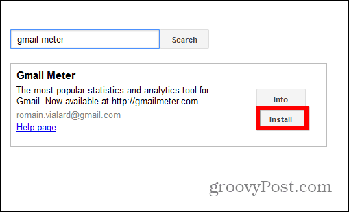 Gmail Meter kurulum komut dosyası
