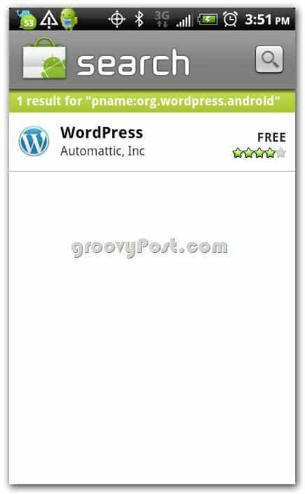 Wordpress by Automattic Android Mağazası'nda