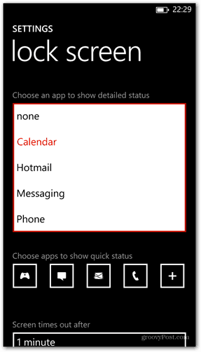 Windows Phone 8 özelleştirme kilit ekranı uygulaması ayrıntılı durumu