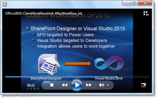 Microsoft Office / Sharepoint 2010 geliştirmesi hakkında ClientWorkFlow öğretici videosu