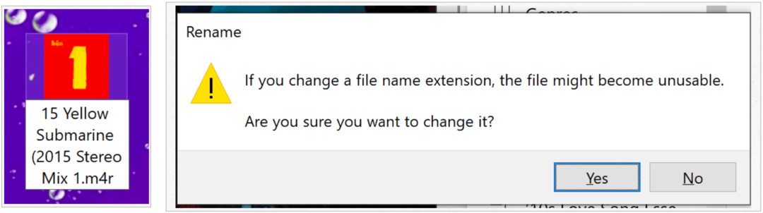 Windows dosya uzantısı değişikliğini onayla