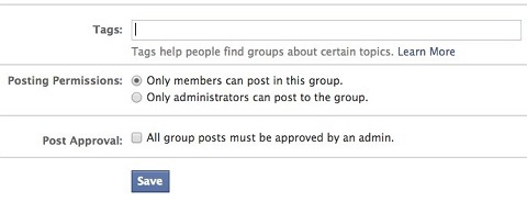 facebook grup izinleri
