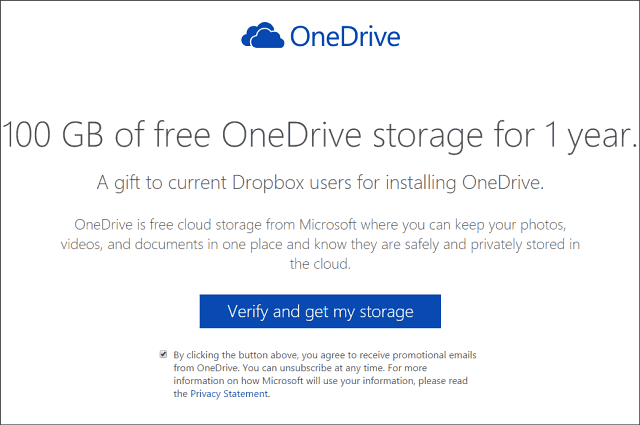 İki Yıl boyunca 100 GB Ücretsiz OneDrive Depolama Alanı (Güncellendi)