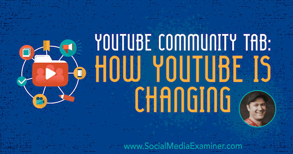 YouTube Topluluğu Sekmesi: Sosyal Medya Pazarlama Podcast'inde Tim Schmoyer'in analizlerini içeren YouTube Nasıl Değişiyor.