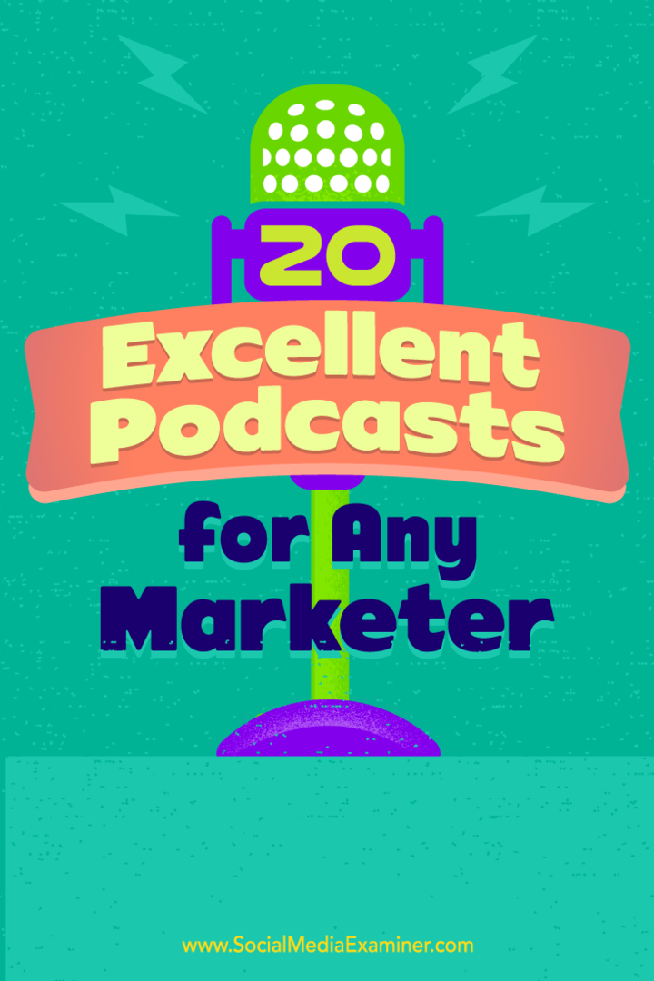 Sosyal Medya Examiner'da Ray Edwards tarafından Her Pazarlamacı için 20 Mükemmel Podcast.