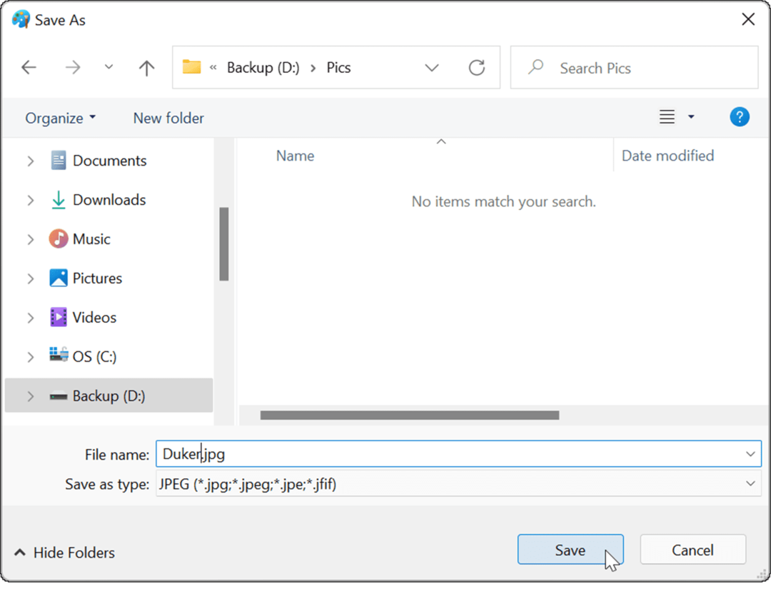 dosya gezgini, Windows 11'de bir png'yi jpg'ye dönüştürür