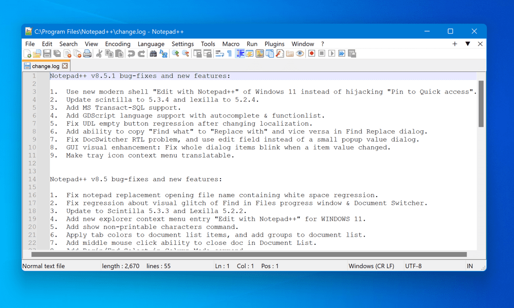 Windows 11'de Notepad++'ı Varsayılan Metin Düzenleyicisi Yapma
