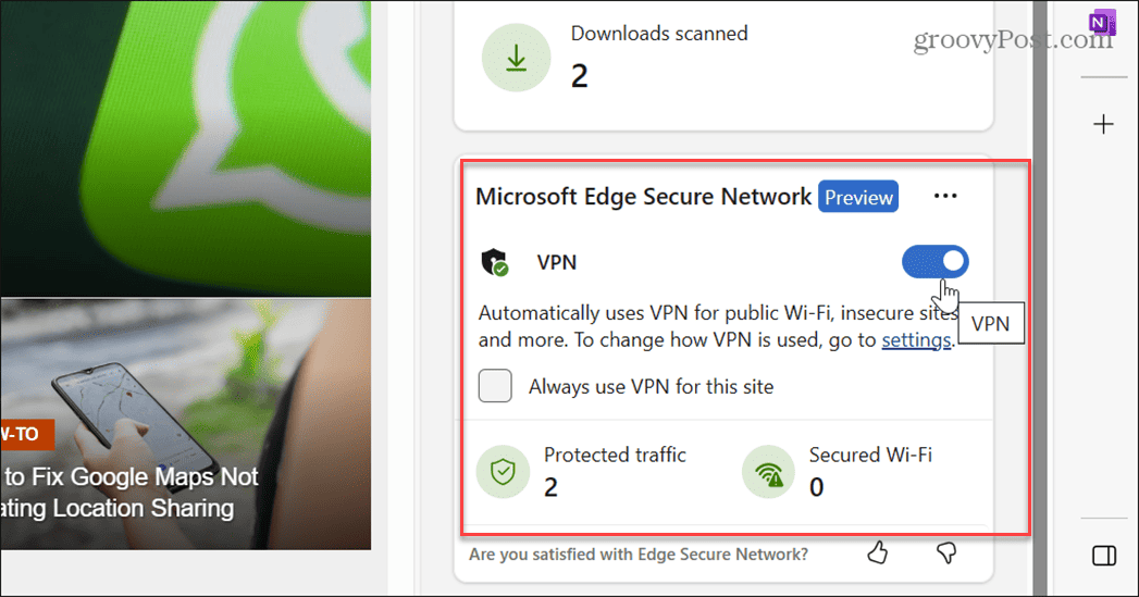 Microsoft Edge VPN'i kullanın