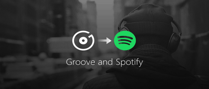 Spotify için Microsoft Groove Müzik